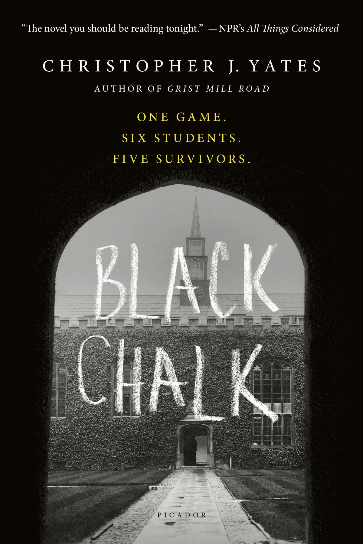 Black Chalk Novel by Christopher J. Yates book cover