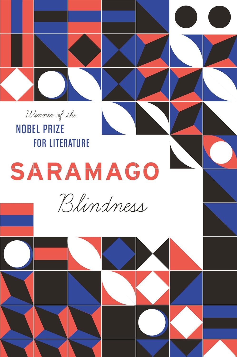 Blindness Novel by José Saramago book cover