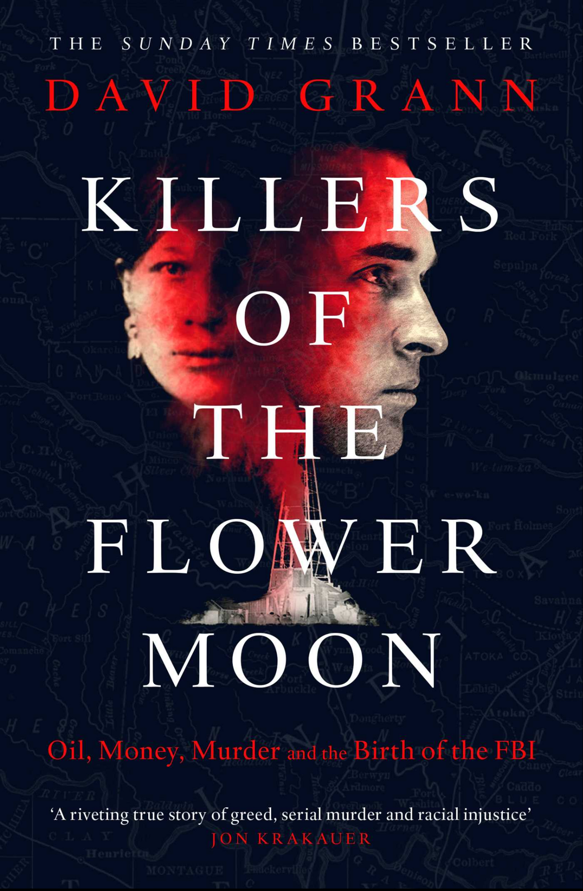 Killers of the Flower Moon: The Osage Murders and the Birth of the FBI by David Grann book cover