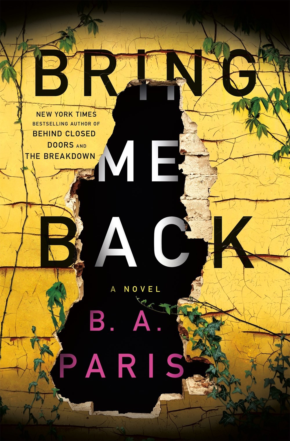 Bring Me Back Book by B.A. Paris book cover