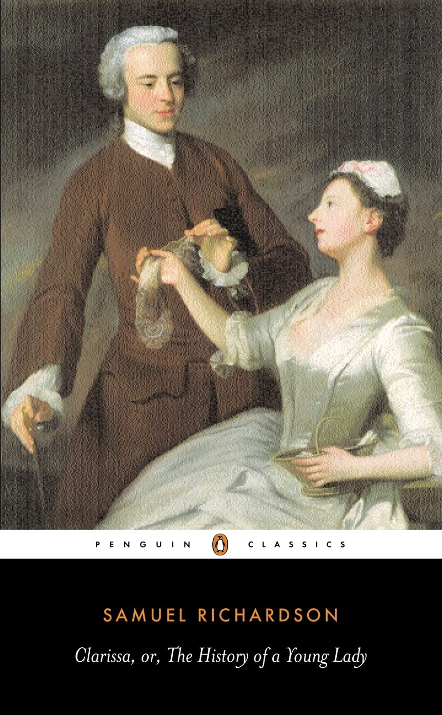 Clarissa, or The History of a Young Lady Novel by Samuel Richardson book cover