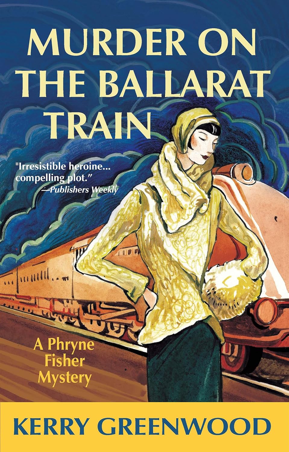 Murder on the Ballarat Train Novel by Kerry Greenwood book cover