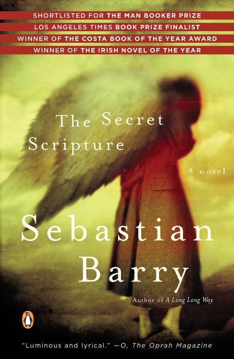 The Secret Scripture Novel by Sebastian Barry book cover