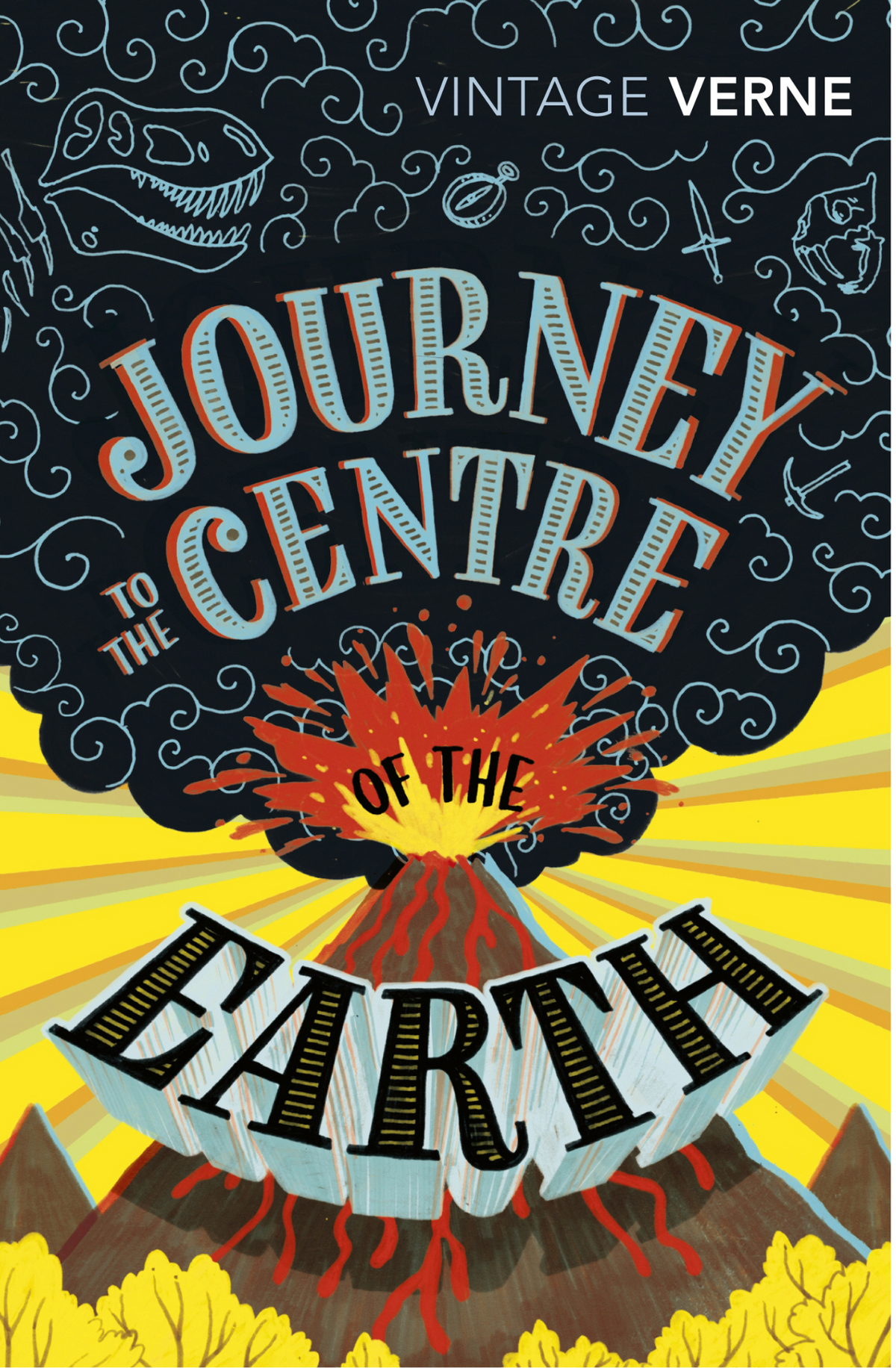 Journey to the Center of the Earth Novel by Jules Verne book cover