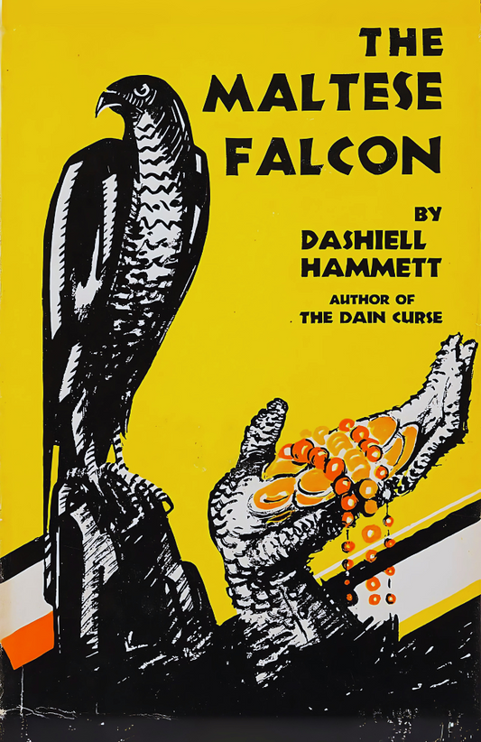 The Maltese Falcon Novel by Dashiell Hammett book cover