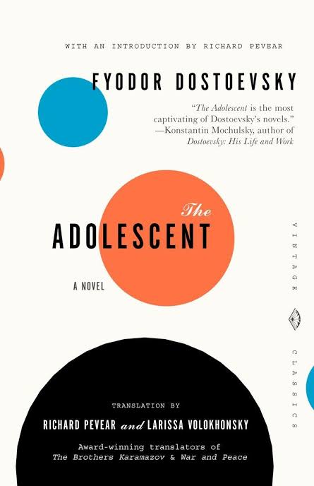 The Adolescent by Fyodor Dostoevsky book cover