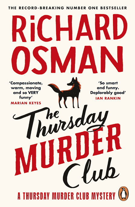 The Thursday Murder Club Novel by Richard Osman book cover