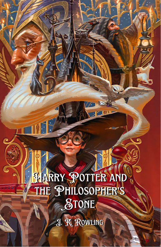 Harry Potter and the Philosopher's Stone Novel by J. K. Rowling book cover