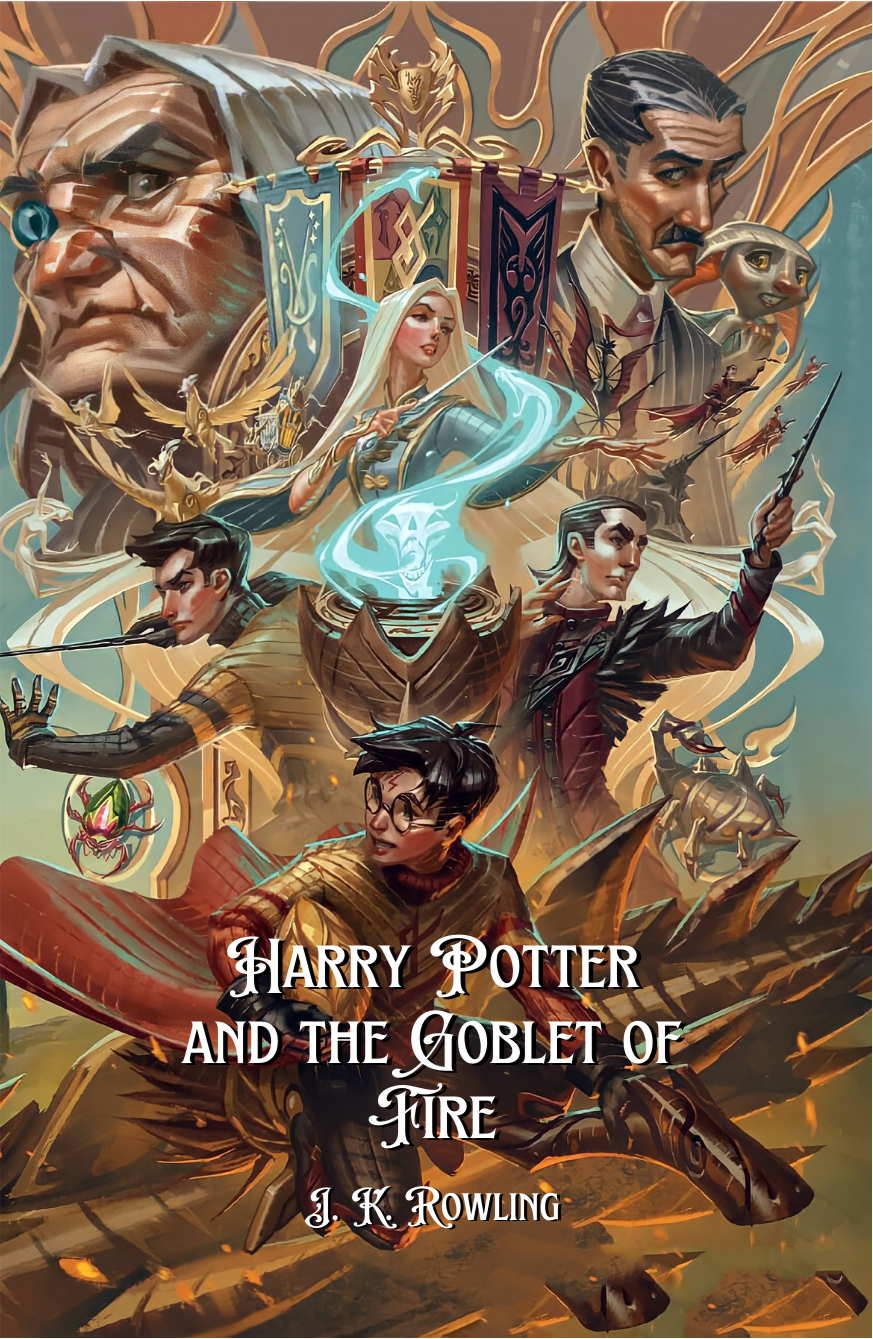 Harry Potter and the Goblet of Fire Novel by J. K. Rowling book cover