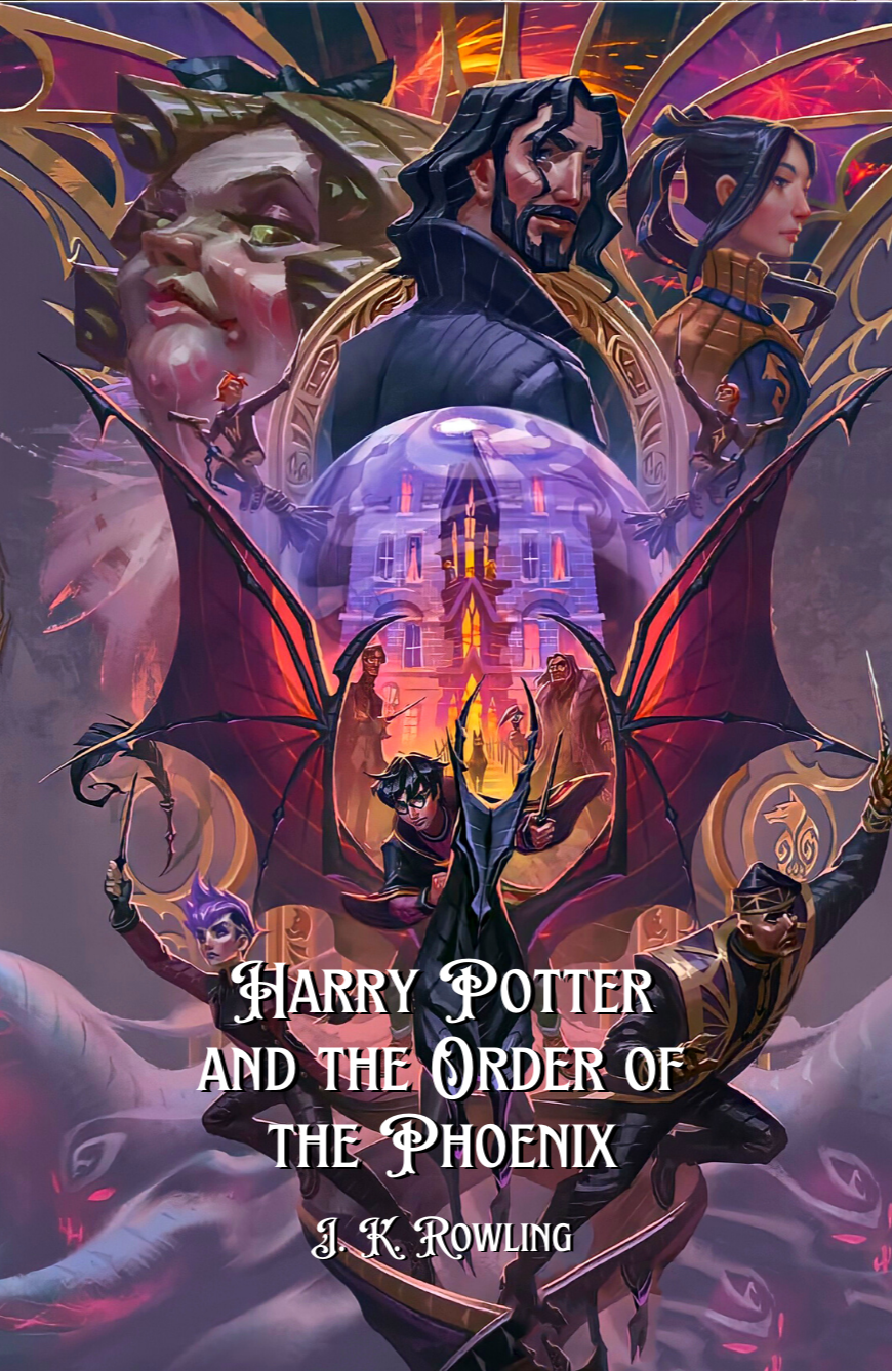 Harry Potter and the Order of the Phoenix Novel by J. K. Rowling book cover