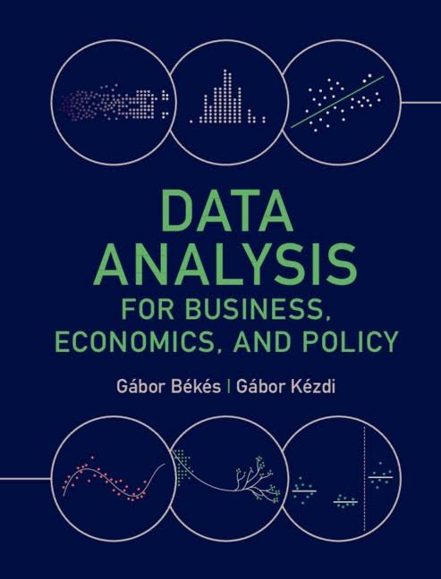 Data Analysis for Business, Economics, and Policy
By Gábor Békés & Gábor Kézdi