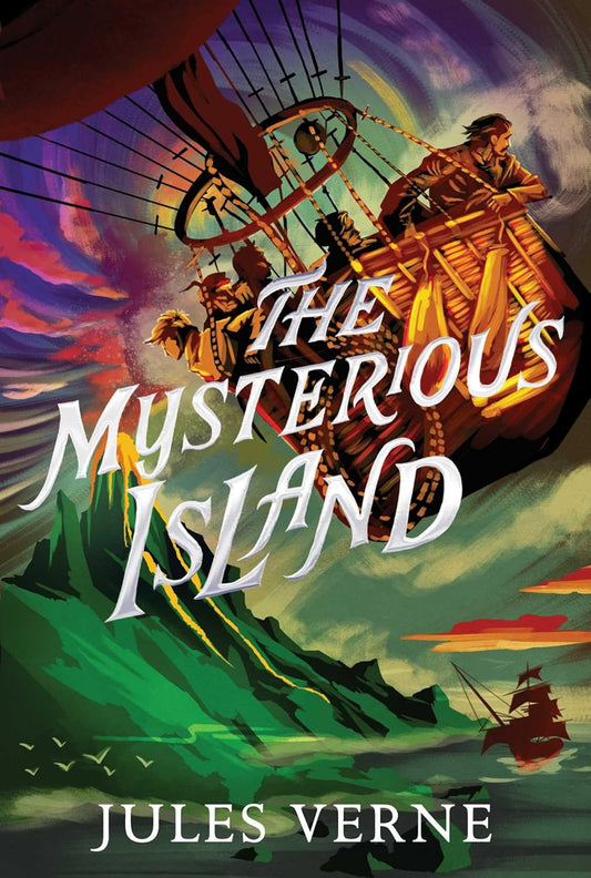 The Mysterious Island Novel by Jules Verne book cover