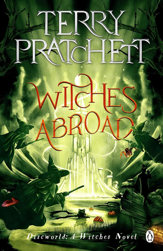 Witches Abroad Novel by Terry Pratchett book cover