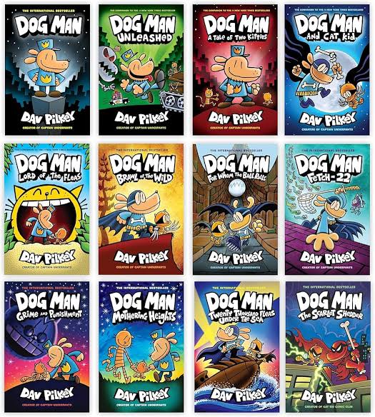 Dog man series 12 books (premium Quality)