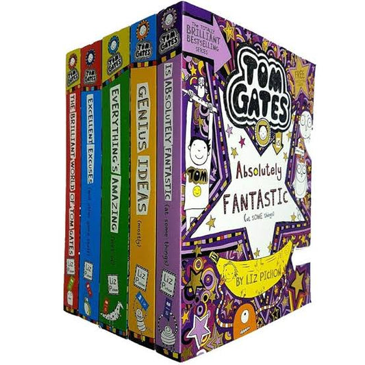 Tom Gates Series 1 Liz Pichon Collection 1 - 5 Books Set