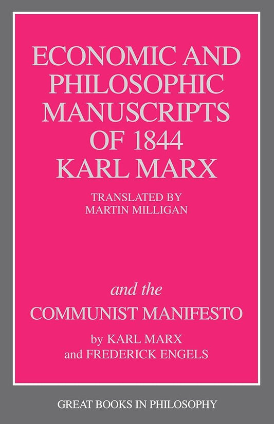 Economic and Philosophic Manuscripts of 1844 Book by Karl Marx book cover