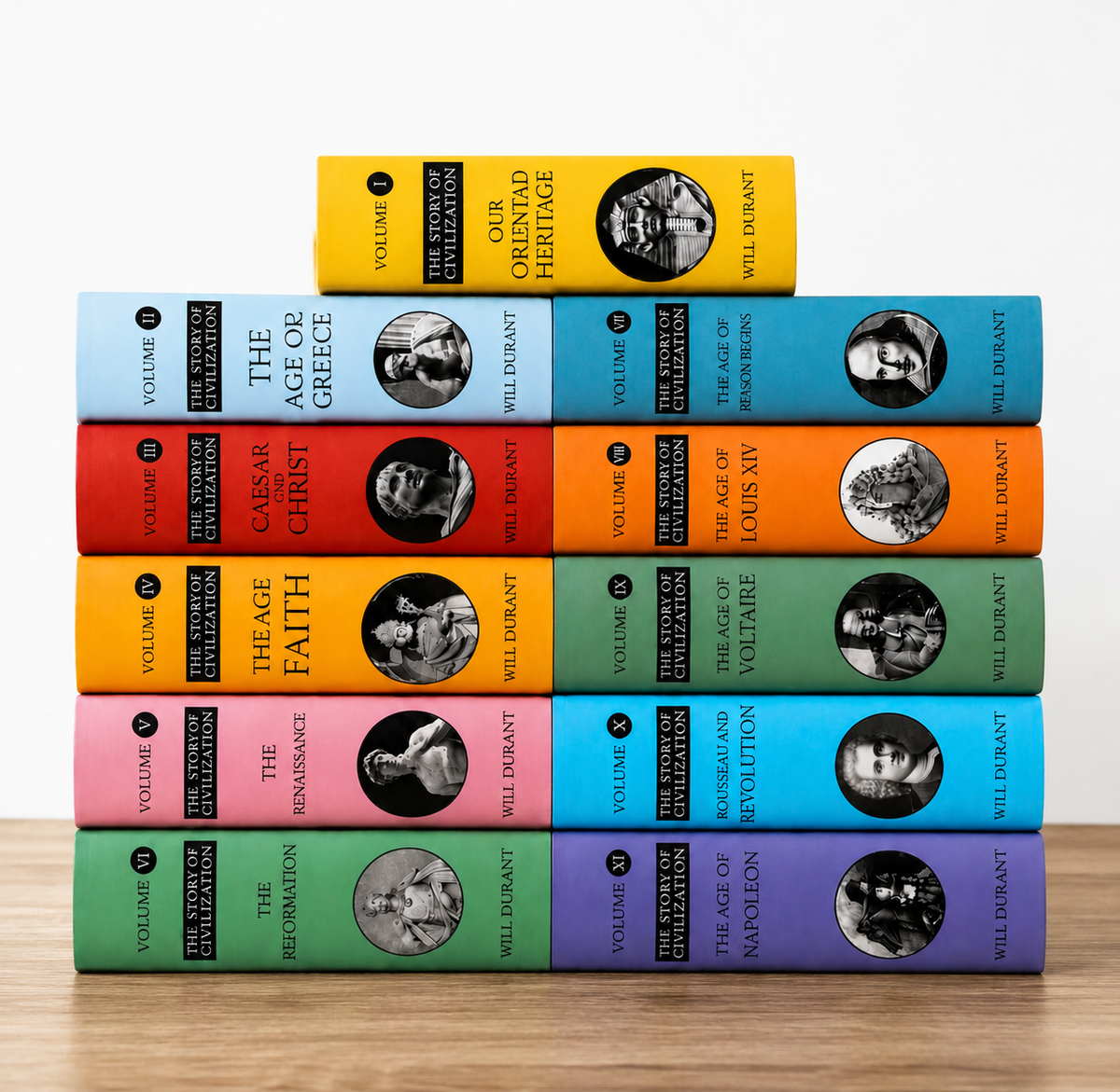 The Story of Civilization by Will Durant - Full 11-Volume Set
