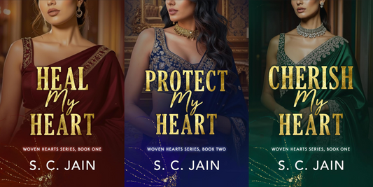 Woven Heart Trilogy Series by S.C. Jain book cover